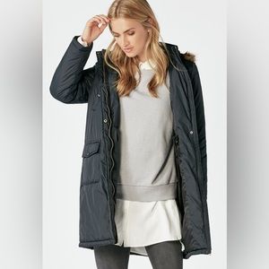 JustFab Black Puffer Jacket